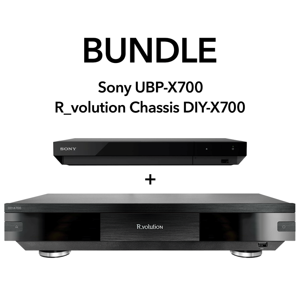 R_VOLUTION DIY-700 CHASSIS + SONY UHD BLU-RAY PLAYER UBP-X700K