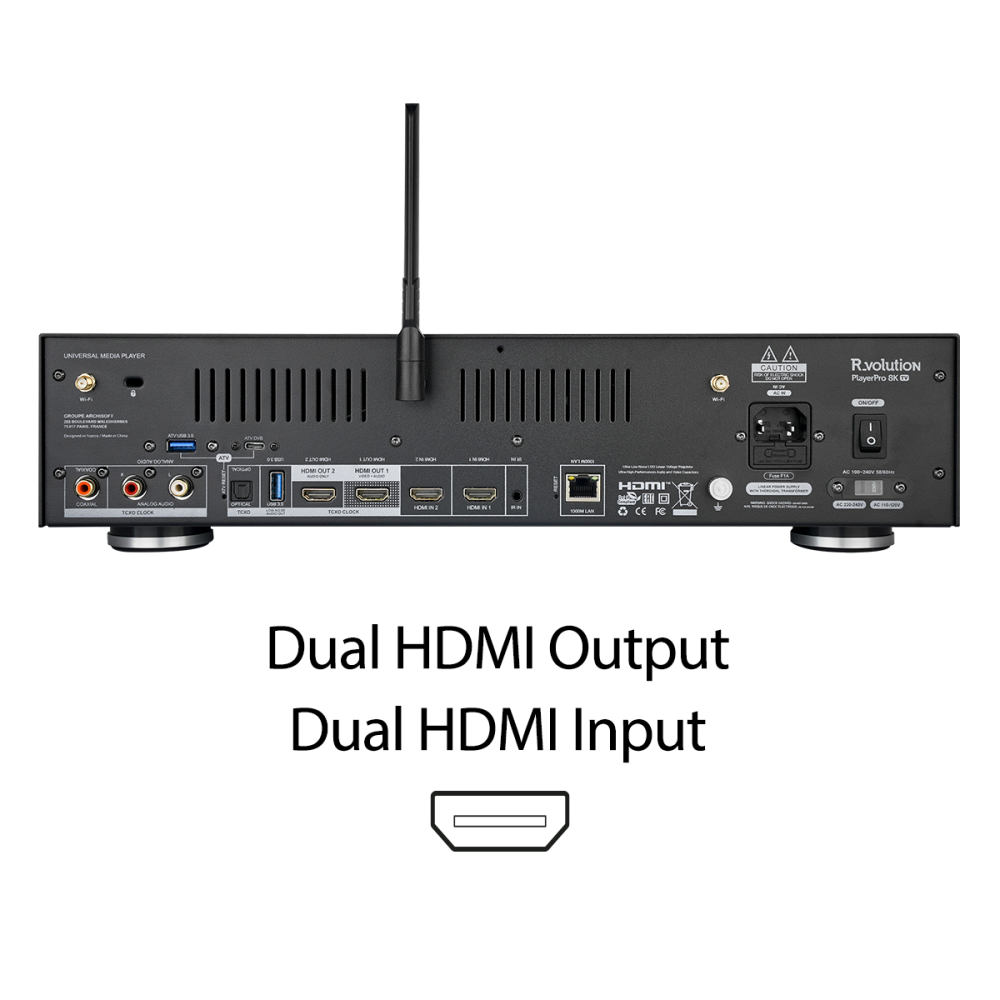 R_VOLUTION PLAYER PRO 8K TV AUTHENTIC CINEMA SIGNATURE EDITION