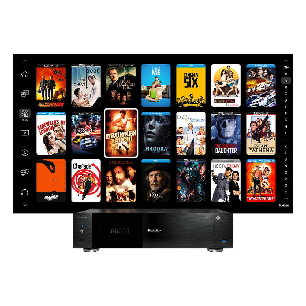 R_VOLUTION PLAYER PRO 8K TV AUTHENTIC CINEMA SIGNATURE EDITION