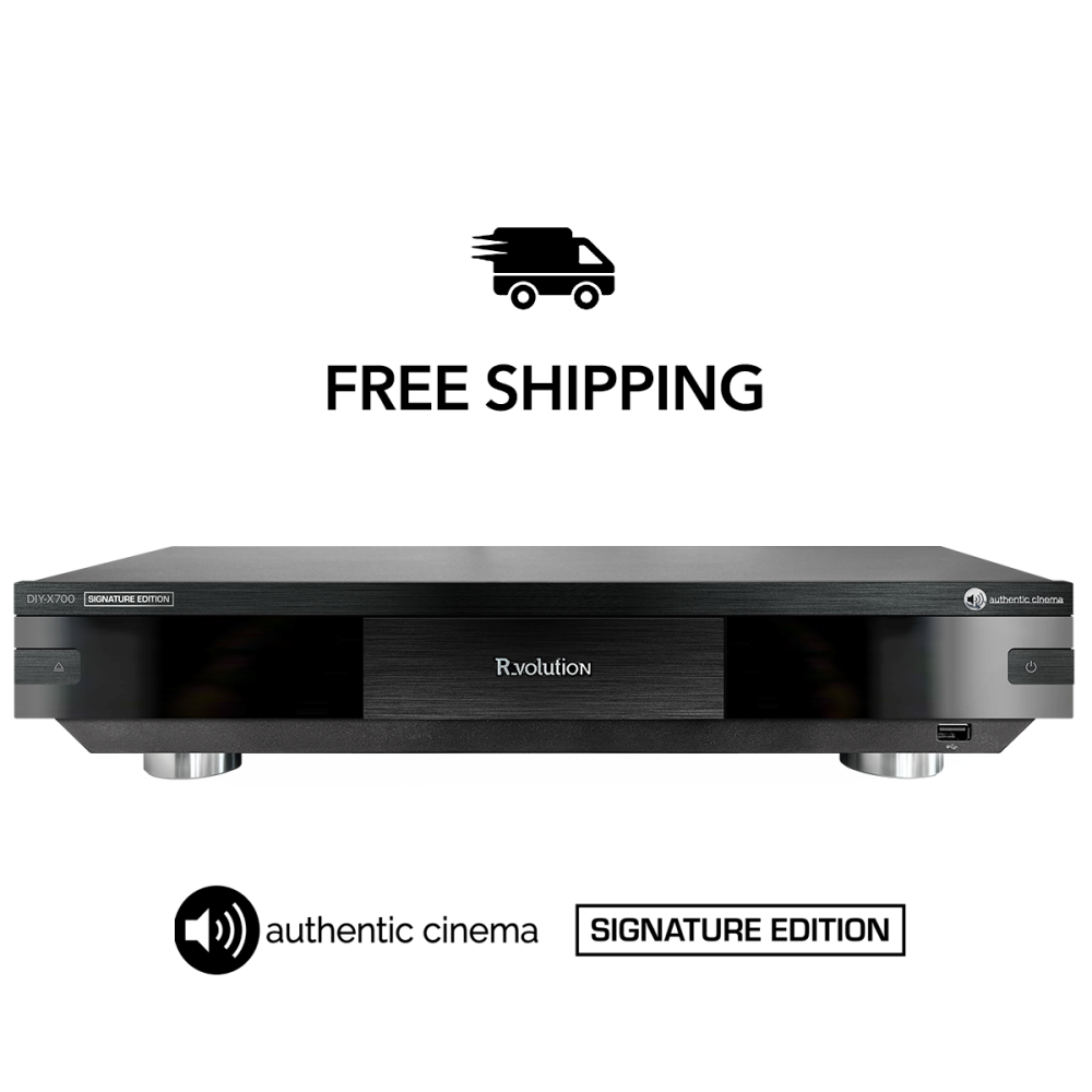 R_VOLUTION CHASSIS DIY-700 + SONY LECTEUR BLURAY UHD UBP-X700K MULTI-REGIONS AUTHENTIC CINEMA