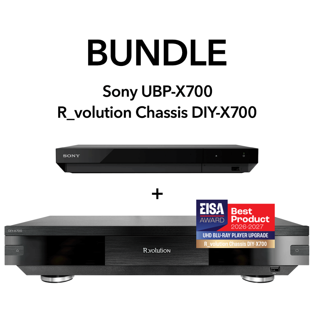 R_VOLUTION DIY-700 CHASSIS + SONY UHD BLU-RAY PLAYER UBP-X700K